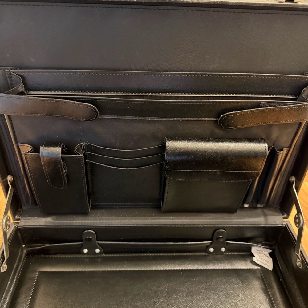 Classic Black Hard-Shell Briefcase - image 4